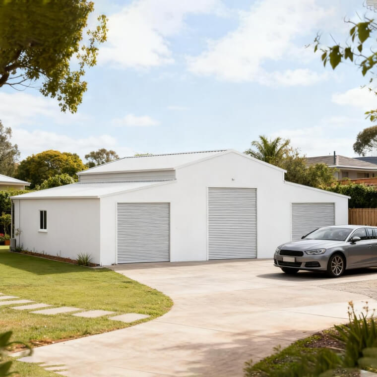Heavy-Duty All-Weather Steel Garage Shed