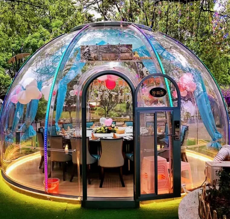 Heavy-Duty Transparent Residential Verandah Dome