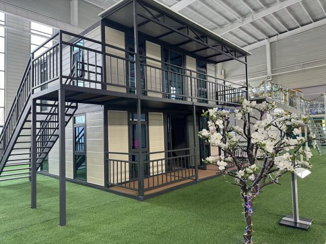Luxury Two-Story Modular Dwelling With Balcony