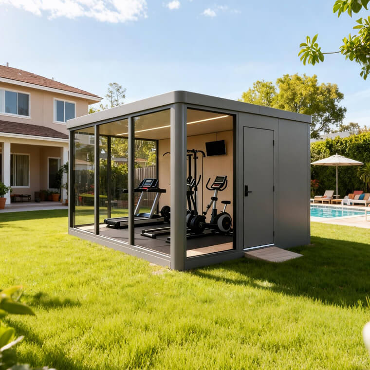Dedicated Backyard Fitness & Wellness Pavilion