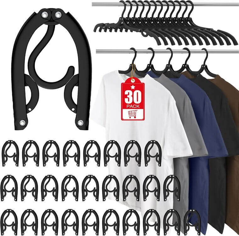 Foldable Travel Hangers - Perfect for Camping & Vacations - Enjoy 15% Off!