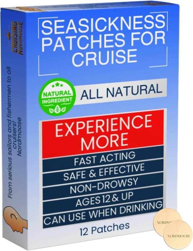 Sea Sickness Patches - All Natural, Non-Drowsy Relief for Cruises 