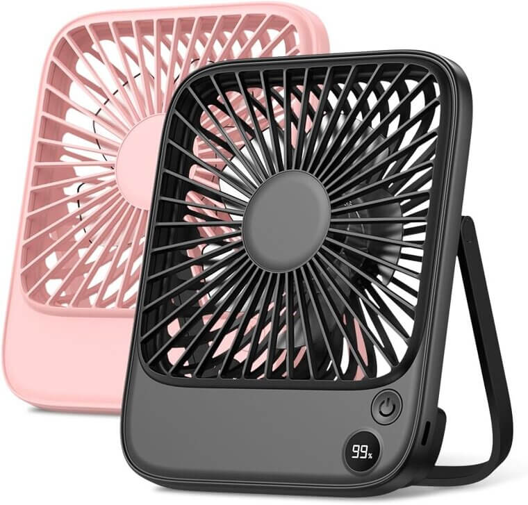 TOPK Portable Desk Fan - Stay Cool Anywhere, Anytime - Now 14% Off!