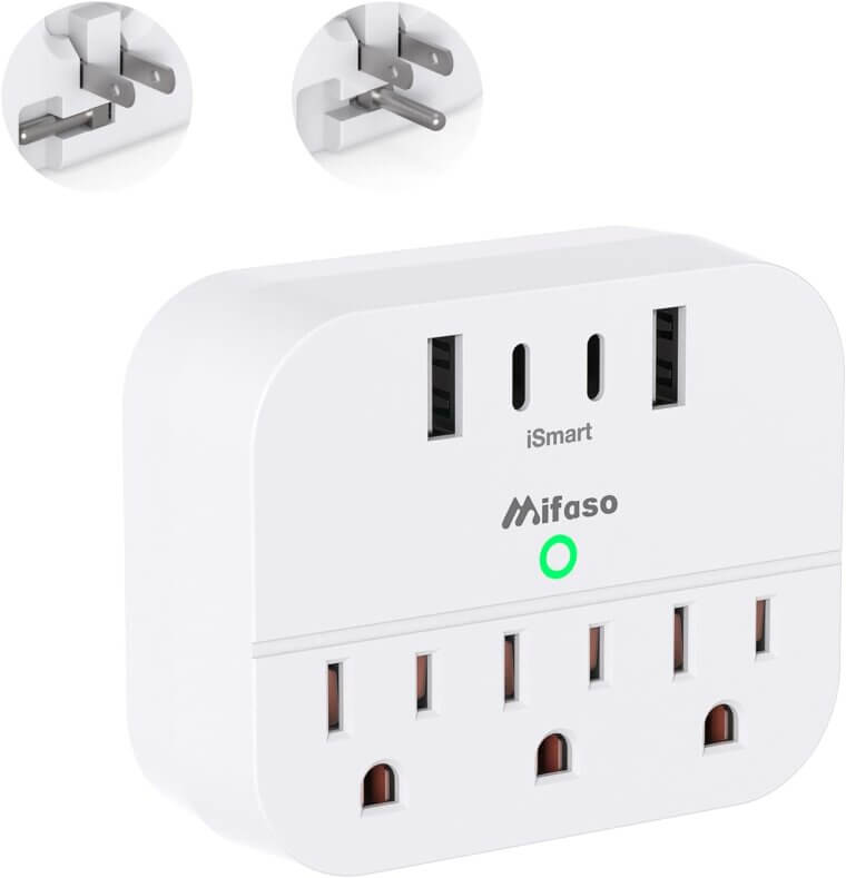 Cruise Power Strip: Travel-Friendly Outlet Adapter with USB C - Enjoy 37% Off!