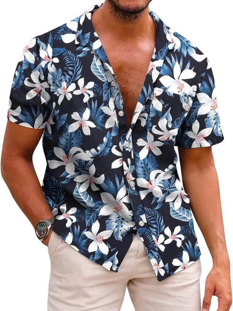 COOFANDY Hawaiian Shirts - Vibrant Tropical Style for Summer Fun - Now 22% Off!
