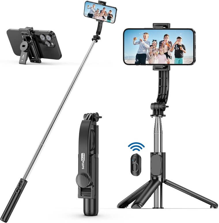 SelfieShow Stick Tripod - Capture Every Moment with Ease - Enjoy 20% Off!