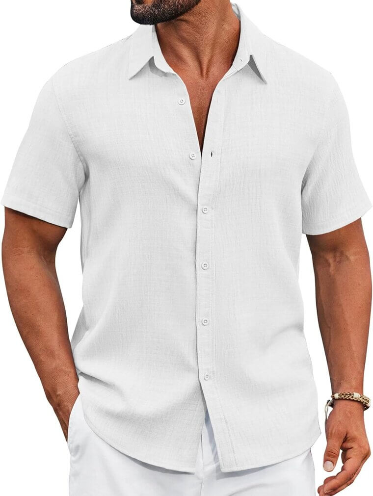 COOFANDY Beach Shirt - Perfect for Summer Fun! - Enjoy 28% Off!