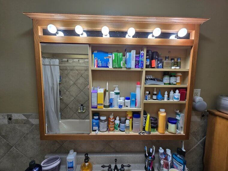 Unlocked Medicine Cabinets