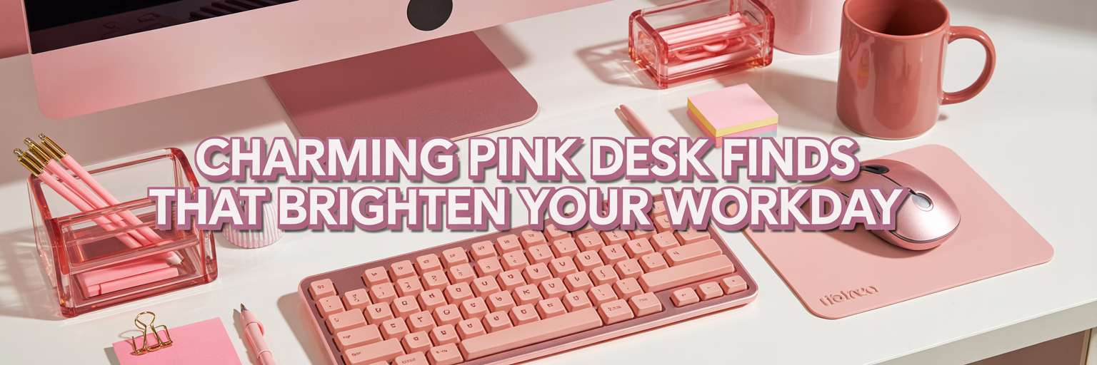 Cute Pink Desk Finds That Make Working 9–5 Feel Way Less Miserable