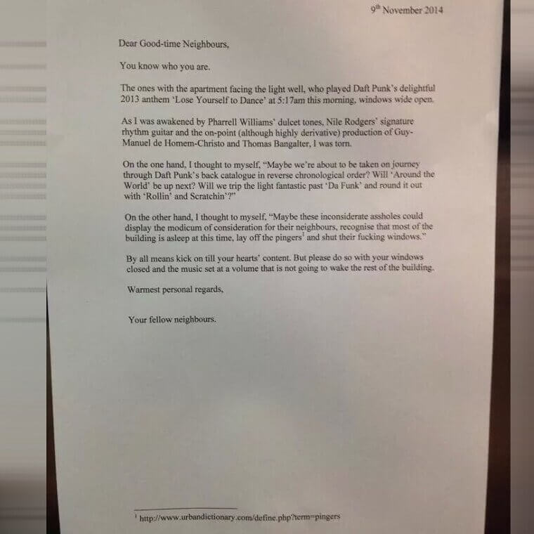 Warmest Personal Regards