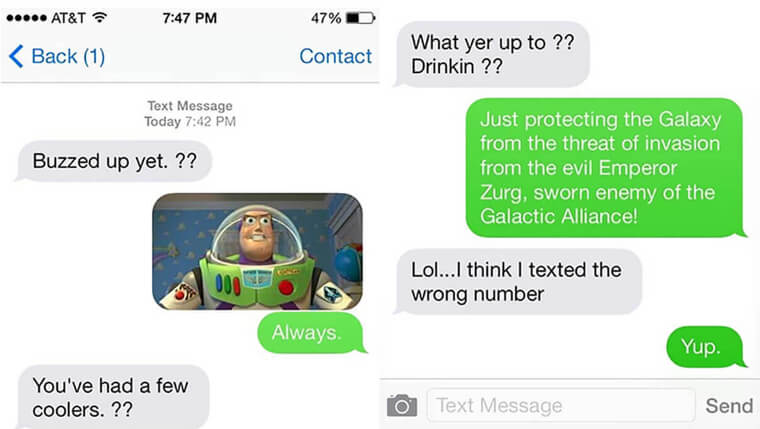 Buzz Light Year Text Exchange Fiasco