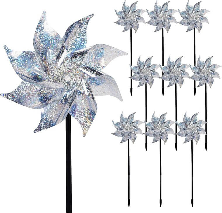 Reflective Pinwheels for Garden Decor & Bird Deterrent - Don’t Miss the 7% Discount!