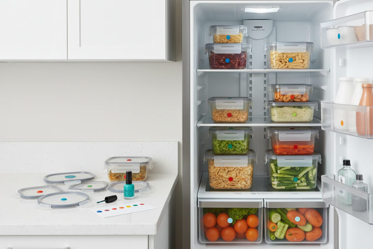 Most people skip this one. Nail Polish Dots to Label Leftover Lids