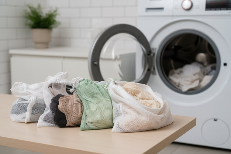 Reuse Mesh Produce Bags as Delicates Bags