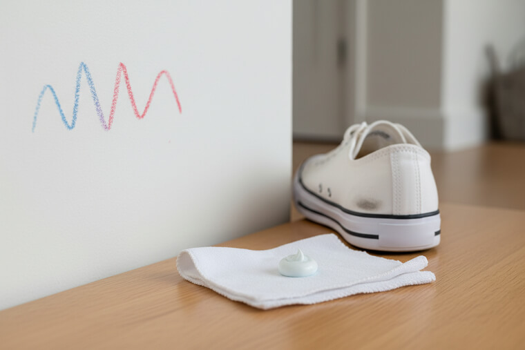 Toothpaste for Crayon Marks and Shoe Scuffs