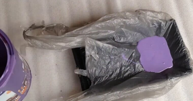 Use a Plastic Bag for Painting