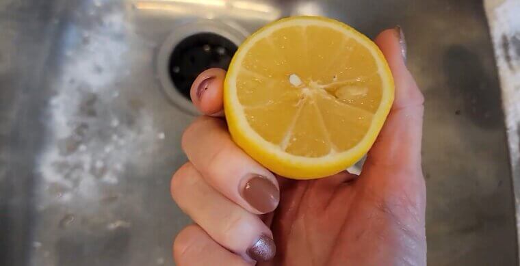 Clean Your Sink With Half a Lemon