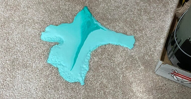 Clean up Paint Spills on Carpet