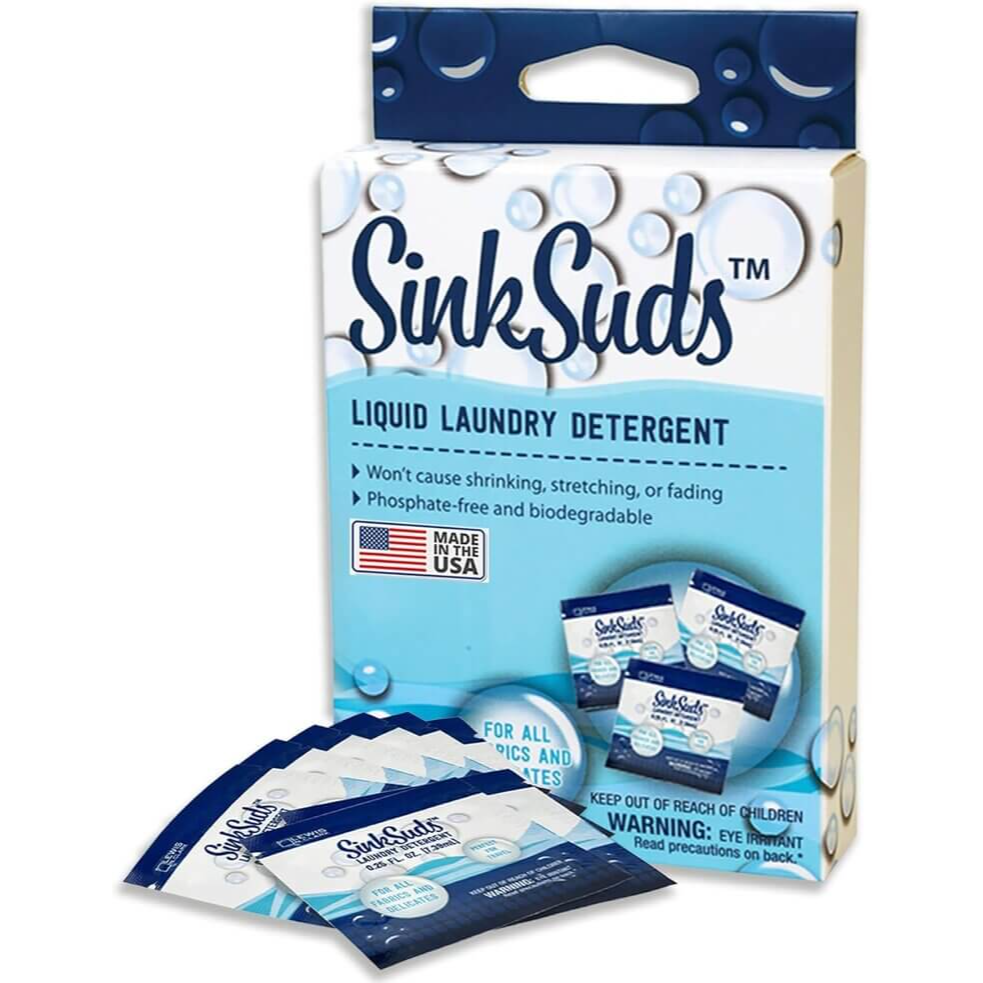 SinkSuds Detergent - Travel-Friendly Clean for All Fabrics! 
