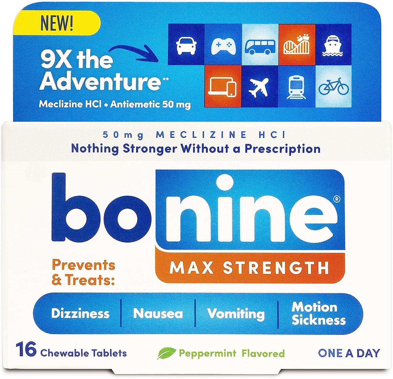 Bonine MAX Chewables - Ultimate Motion Sickness Relief with Peppermint Flavor - Now 40% Off!