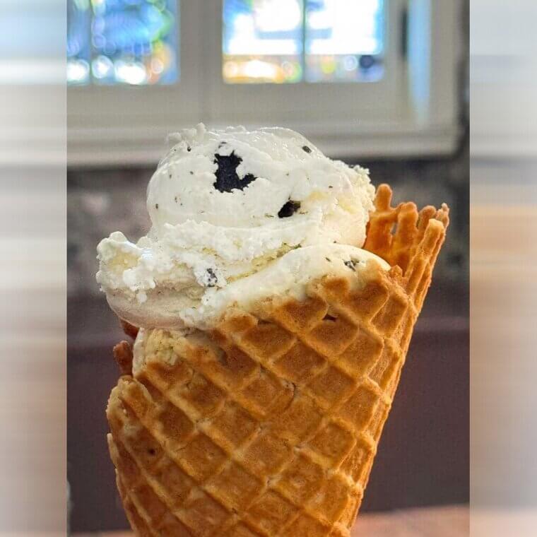 A desperate waffle vendor rolled his warm pastries into cones to help out a neighboring ice cream stall, sparking a frozen dessert revolution