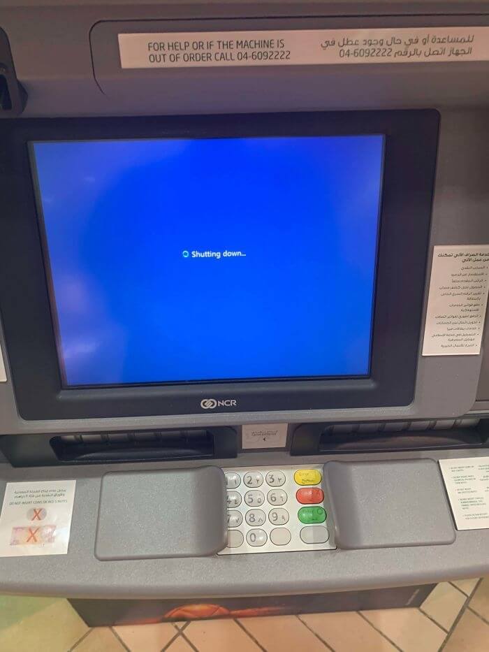 When The ATM Uses Windows 7