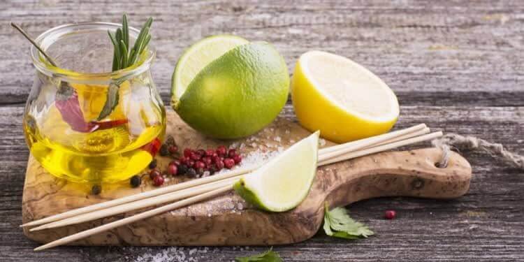 Lemon Juice and Olive oil Mix