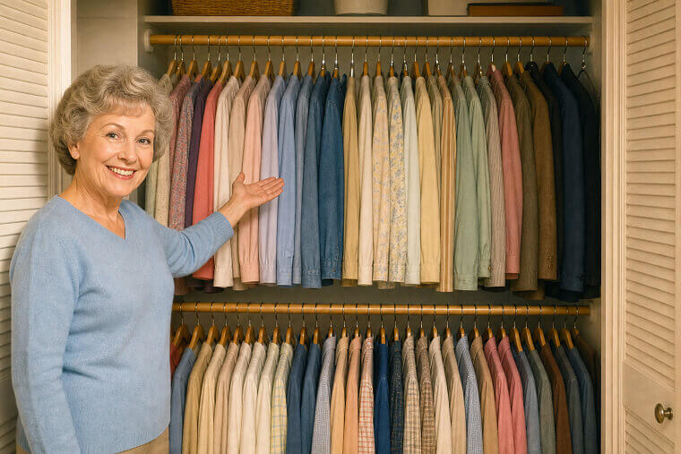 Install Double Closet Rods to Maximize Hanging Vertical Space