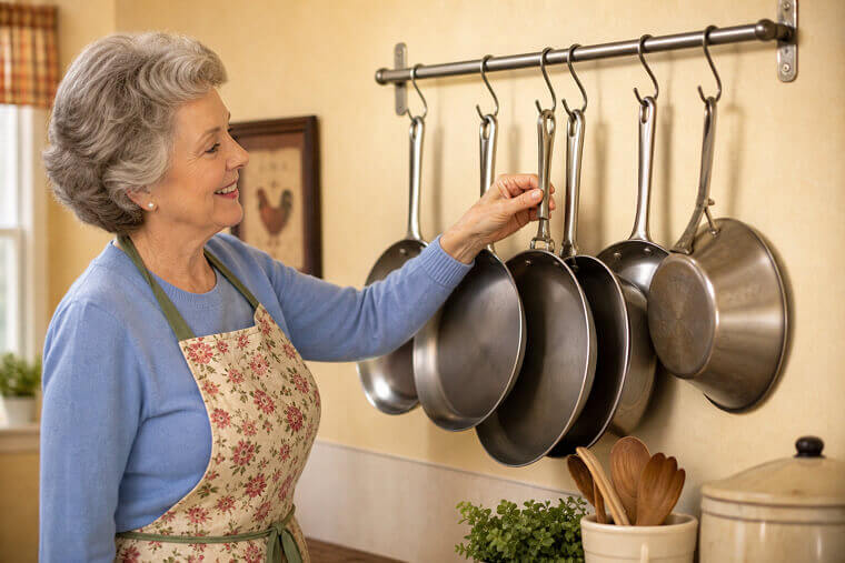 Hang Heavy Pots and Pans Using Vertical S-Hooks