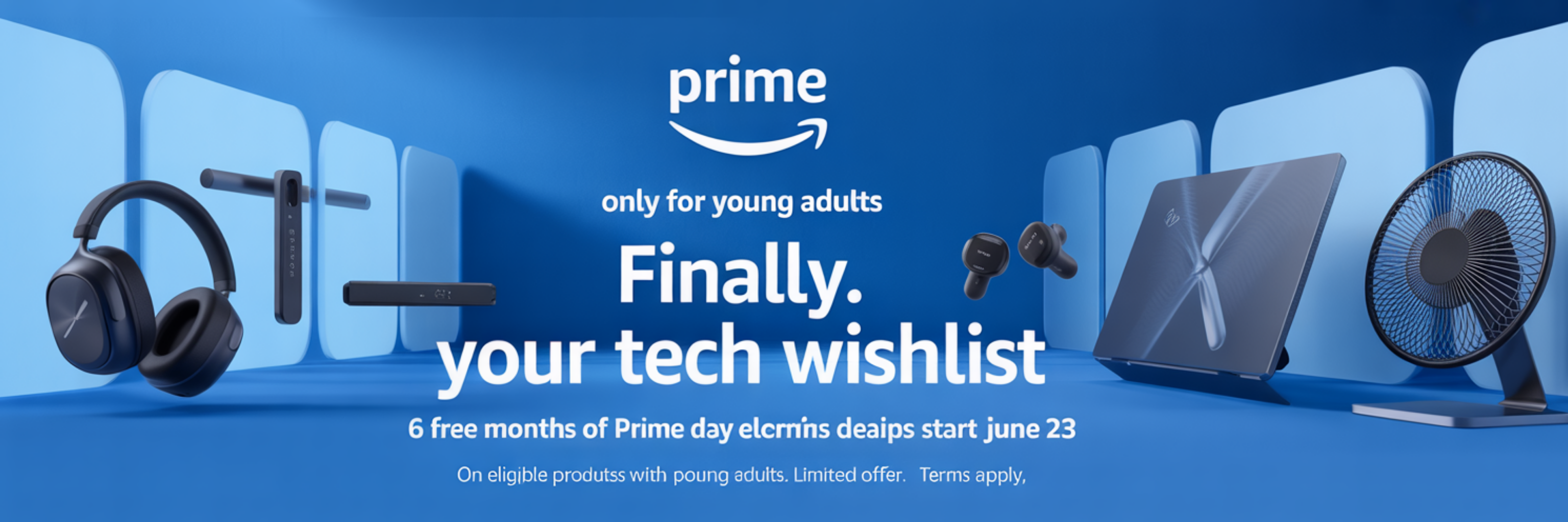 SIX Months of Amazon Prime for FREE and Finally Shop the Electronics Deals You've Been Putting Off