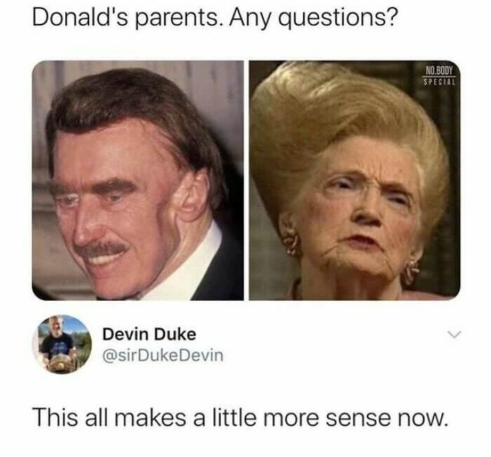 Pictures of Donald Trump's Parents Explain a Lot