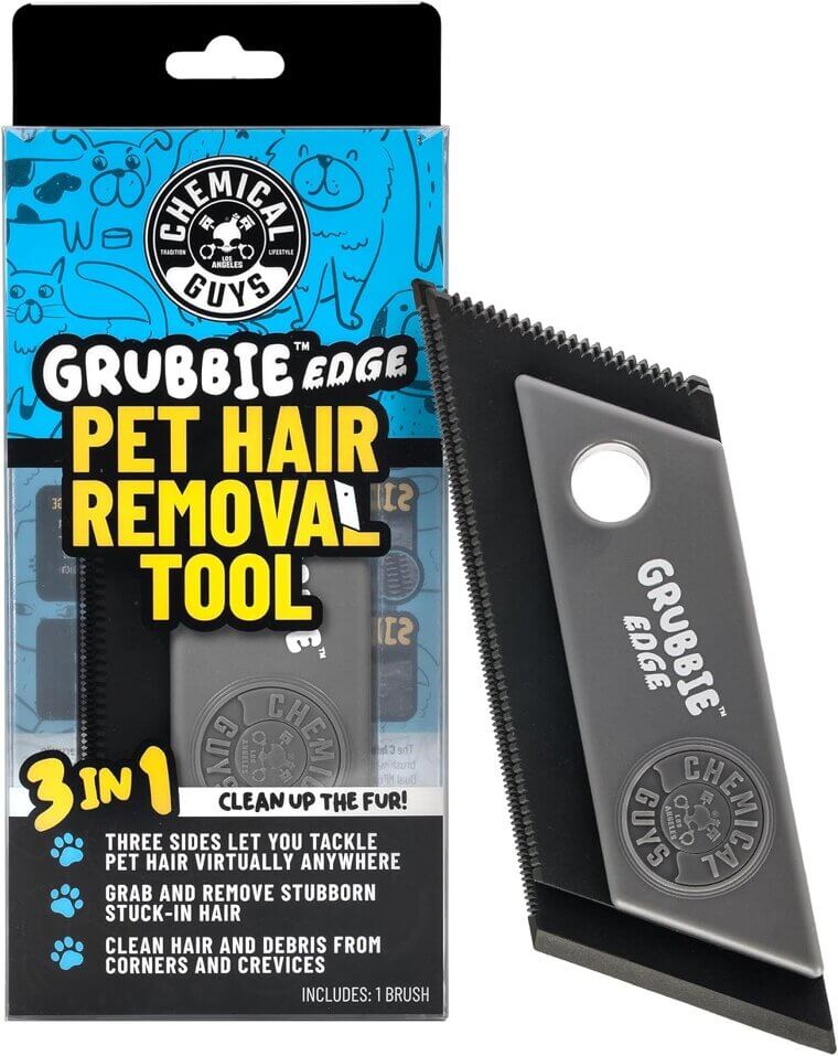Grubbie Edge Pet Hair Remover - Effortlessly Clean Car & Home