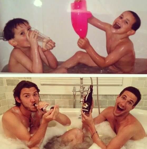 Boys Don't Grow Up, They Just Start Drinking