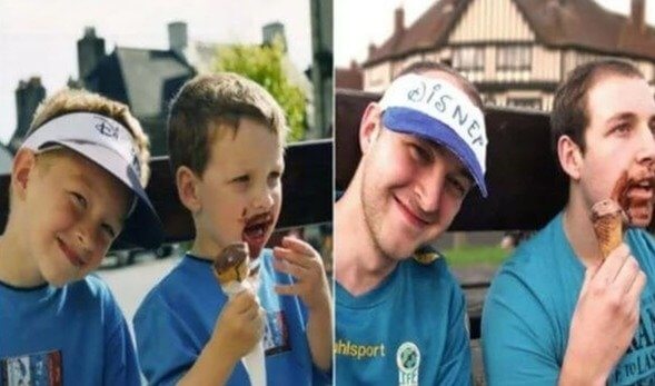 Guess He Never Learned How to Properly Eat Ice Cream