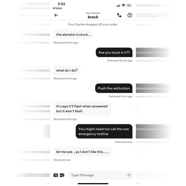 Delivery Adventures: Stuck in an Elevator!