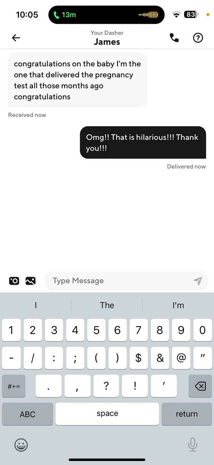 The Delivery Guy Who Was Invested in Her Pregnancy