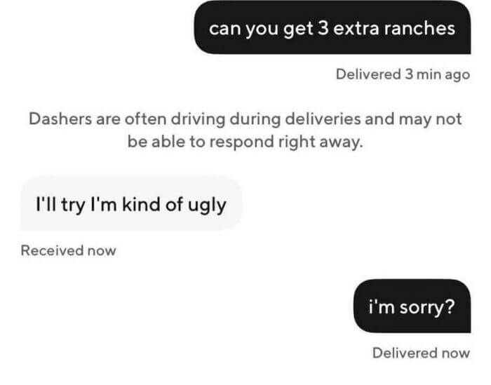 Driver Delivers Ranch and Self-Esteem Crisis