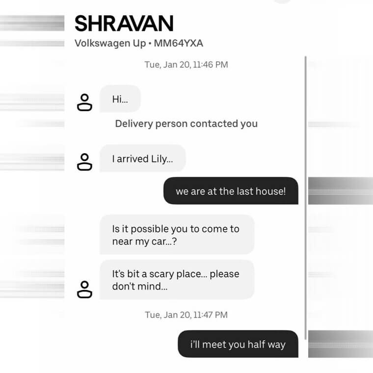 Driver Too Spooked to Deliver!