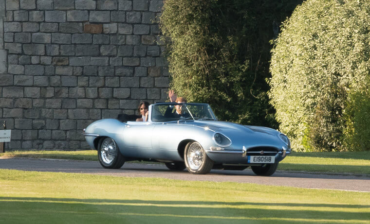 Prince Harry and Meghan's Jaguar E-Type Concept Zero - $450,000