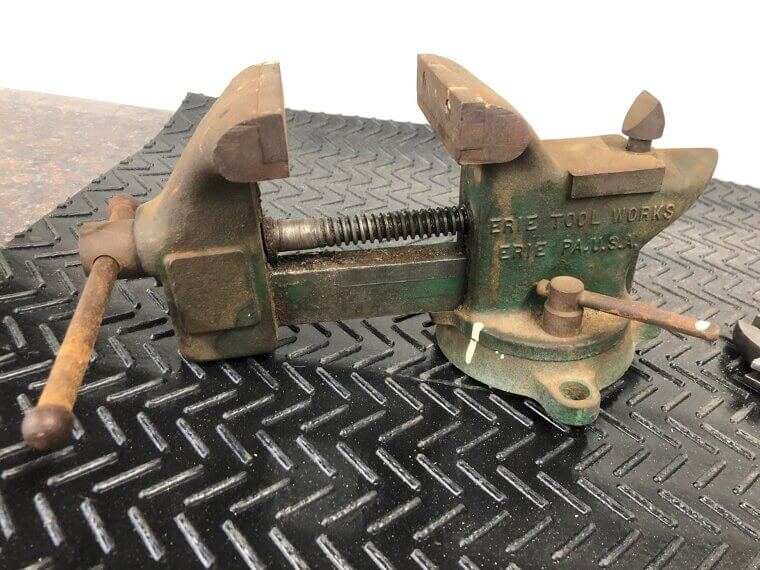 The Workbench Vise Bolted to the Table