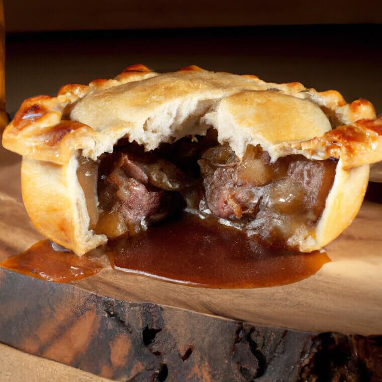 Eating a Cow-Tongue-And-Goose Monster Pie