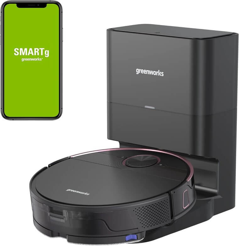 Greenworks Robot Vacuum - Intelligent Cleaning for Pet Hair & Hard Floors - Now 83% Off!
