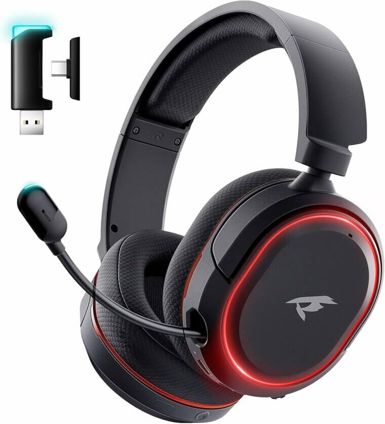 Immersive Wireless Gaming Headset with 7.1 Surround & 100H Battery Enjoy 40% Off!