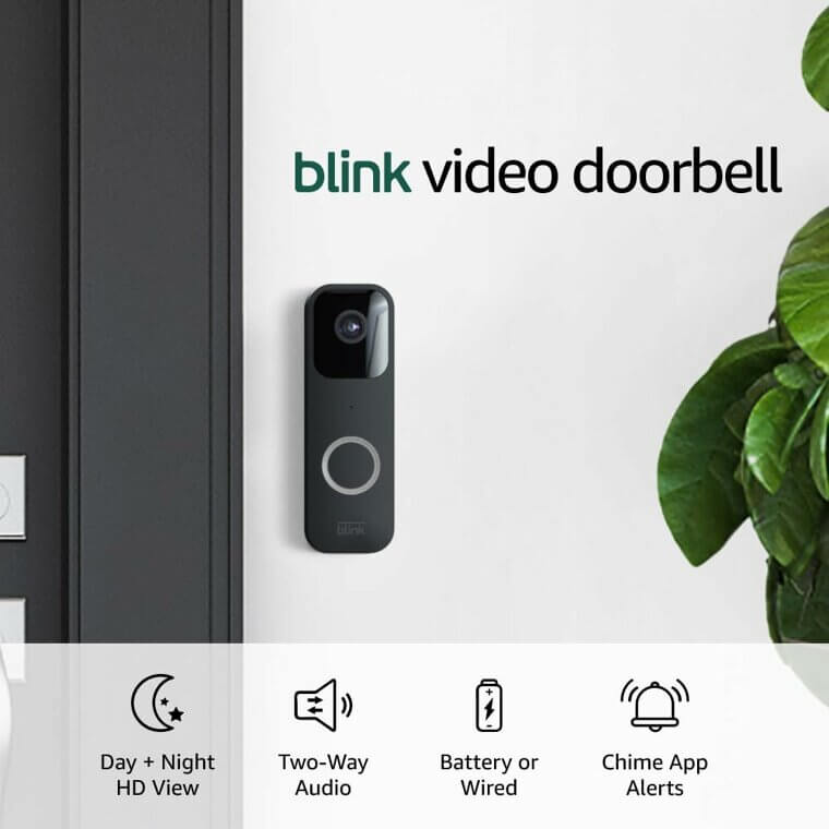 Enhance Home Security with Blink Doorbell – HD Video & Alexa!