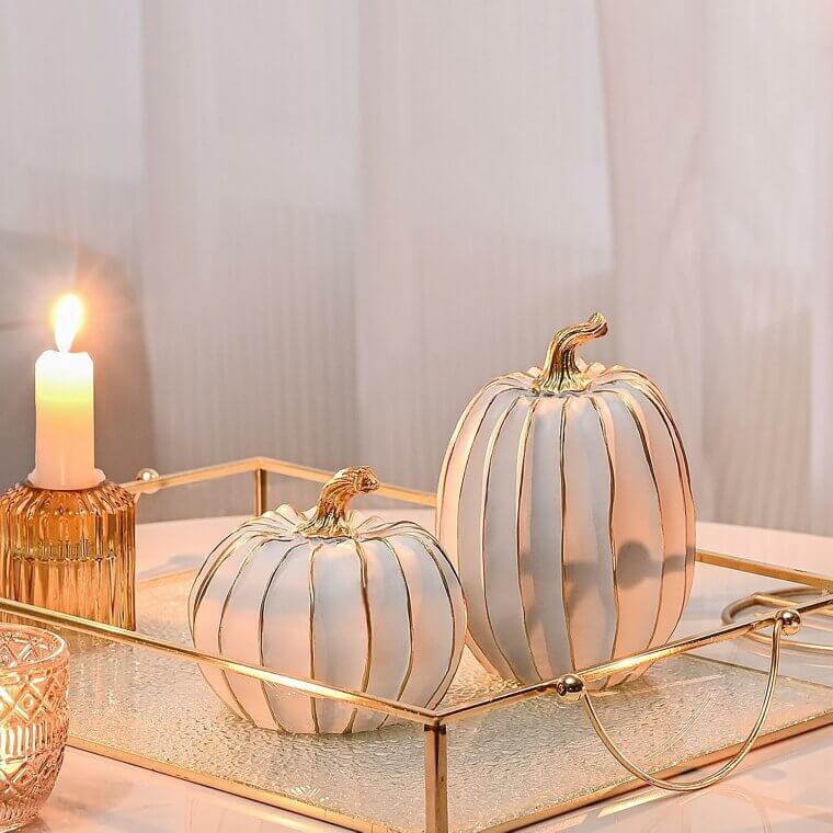 Elegant Fall Pumpkin Decor for Harvest Table Centerpiece Now 48% Off!