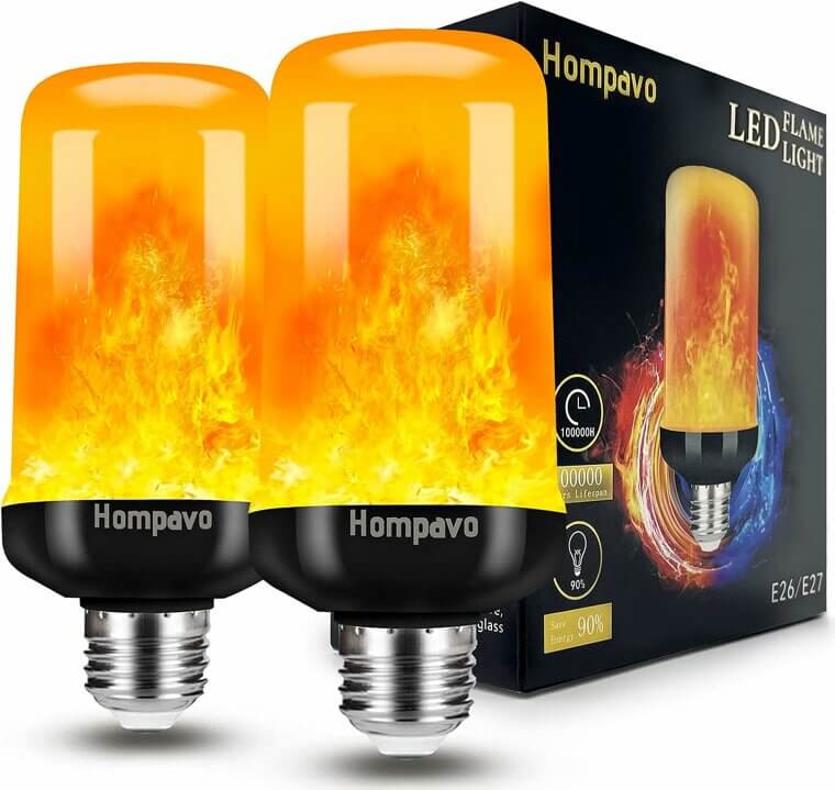 Illuminate Your Space with Hompavo Flame Bulbs - Flickering Magic Now 15% Off!