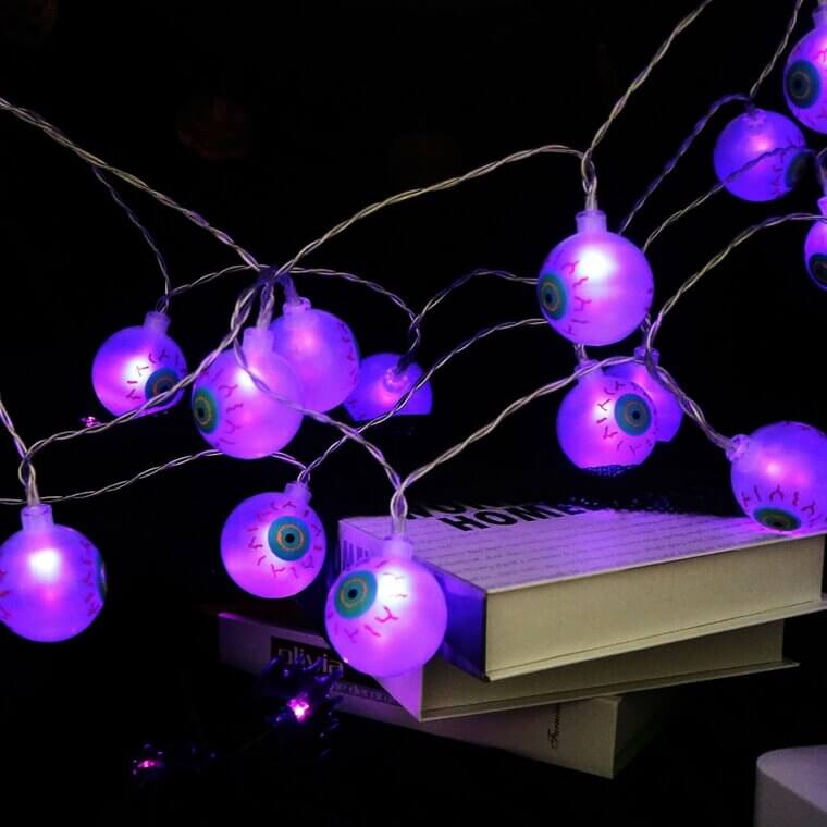 Spooky Halloween Eyeball Lights with 8 Modes & Memory Function 6% Off!