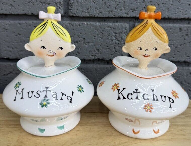 The Holt-Howard "Pixieware" Condiment Jars: $500 to $1,000
