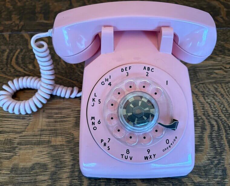 The Western Electric 500 Rotary Phone in "Petal Pink": $200 to $500
