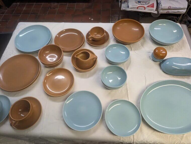 The "Mod" Melamine Dinnerware by Russel Wright: $200 to $400